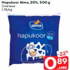 Allahindlus - Hapukoor Alma, 20%, 500 g
