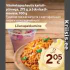 Allahindlus - Värskekapsahautis kartulipüreega,
275 g ja šokolaadimousse,
100 g
