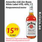 Allahindlus - Ameerika viski Jim Beam White Label 4YO