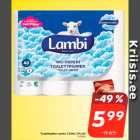 Магазин:Hüper Rimi, Rimi, Mini Rimi,Скидка:Туалетная бумага Lambi, 3 слоя, 24 рулона