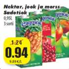 Nektar, jook ja morss
Sadotšok
0,95L
3 sorti