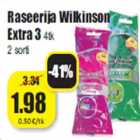 Raseerija Wilkinson
Extra 34tk
2 sorti