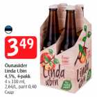 Allahindlus - Õunasiider
Linda Ubin
4,5%, 4-pakk