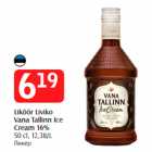 Alkohol - Liköör Liviko
Vana Tallinn Ice
Cream 16%
50 cl, 12,38/L