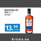 Allahindlus - Brändi Ibis XO 
36% 
0,7 l