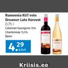 Rumeenia KGT vein 
Dreamer Late Harvest 
0,75 l