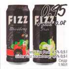 Allahindlus - Perry Fizz Pear, 4,5%, 0,5 l; Siider Fizz Strawberry, 4,5%, 0,5 l