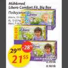 Mähkmed - Mähkmed Libero CDomfort Fit, Big Box  Maxi+,10-16 kg,112 tk, XL, 12-22kg, 104 tk,Maxi, 7-14 kg, 120 tk