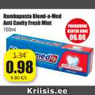 Allahindlus - Hambapasta Blend-a-Med
Anti Cavity Fresh Mint
100ml
