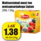 Maitsestatud must tee metsamarjadega Lipton