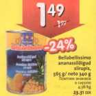 Магазин:Hüper Rimi, Rimi,Скидка:Ломтики ананаса в сиропе