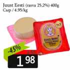 Juust Eesti (rasva 25,2%) 400g
