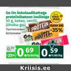 Go On šokolaadikattega
proteiinibatoon inuliiniga