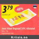 Allahindlus - Juust Atleet Originaal 26%, viilutatud
Valio, 1 kg