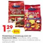 Maisikrõpsud küüslaugu-ürdi või hapukoore-BBQ