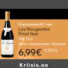 Prantsusmaa KGT vein Les Mougeottes
Pinot Noir