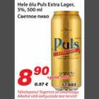 Alkohol - Hele õlu Puls Extra Lager