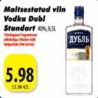 Alkohol - Maitsestatud viin Vodka Dubl Standart 40%, 0,5l