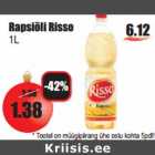 Рапсовое масло Risso
1л