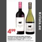 Prantsusmaa geograafilise tähisega lauavein Le Grand Noir GSM 13,5% või Chardonnay/Viogner 13%, 75 cl