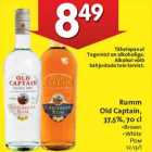 Alkohol - Rumm
Old Captain,
37,5%, 70 cl
