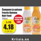 Шампунь и бальзам Fructis Banana Hair Food 350 мл