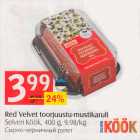 Red Velvet torjuustu-mustikarull