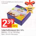 Valgehallitusjuust Brie 50%