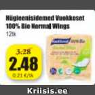 Hügieenisidemed Vuokkoset 100% Bio Normal Wings 12 tk