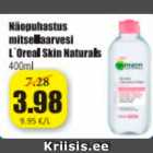 Näopuhastus mitsellaarvesi L´Oreal Skin Naturals 400 ml