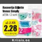 Allahindlus - Raseerija Gillette Venus Simply