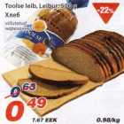 Toolse leib, Leibur