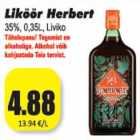 Allahindlus - Liköör Herbert 35%, 0,35L, Liviko