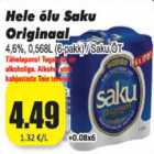 Allahindlus - Hele õlu Saku Original 4,6%, 0,568L (6-pakk)/Saku