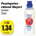 Allahindlus - Pesuloputus-vahend Mayeri 
Sensitive
750ml