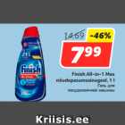 Allahindlus - Finish All-in-1 Max
nõudepesumasinageel, 1 l