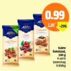 Allahindlus - Kalev šokolaad, 100 g