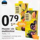 Ploomi- või multinektar Aura, 1 l