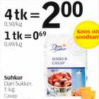 Allahindlus - Suhkur dan Sukker, 1 kg