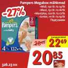 Allahindlus - Pampers Megabox mähkmed