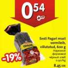 Магазин:Hüper Rimi, Rimi,Скидка:Нарезной формовой чёрный хлеб