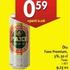 Alkohol - Õlu Faxe Premium