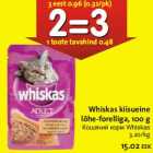 Allahindlus - Whiskas kiisueine lõhe-forelliga