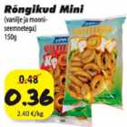 Allahindlus - Röngikud Mini (vanilje ja mooniseemnetega) 150 g