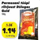 Parmesani tüüpi riivjuust Džiugas Gold 100g