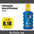 Päevituspiim Nivea SPF20 pihust 200 ml