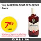 Allahindlus - Viski Ballantines, Finest