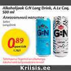 Allahindlus - Alkohoolne G:N Long Drink, A.Le Cog, 500 ml