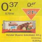 Allahindlus - Kinder Bueno šokolaad