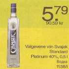 Allahindlus - Valgevene viin Svajak Standard Platinum